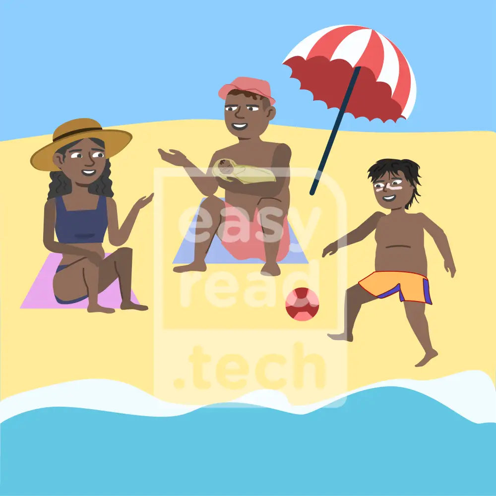 Family At Beach