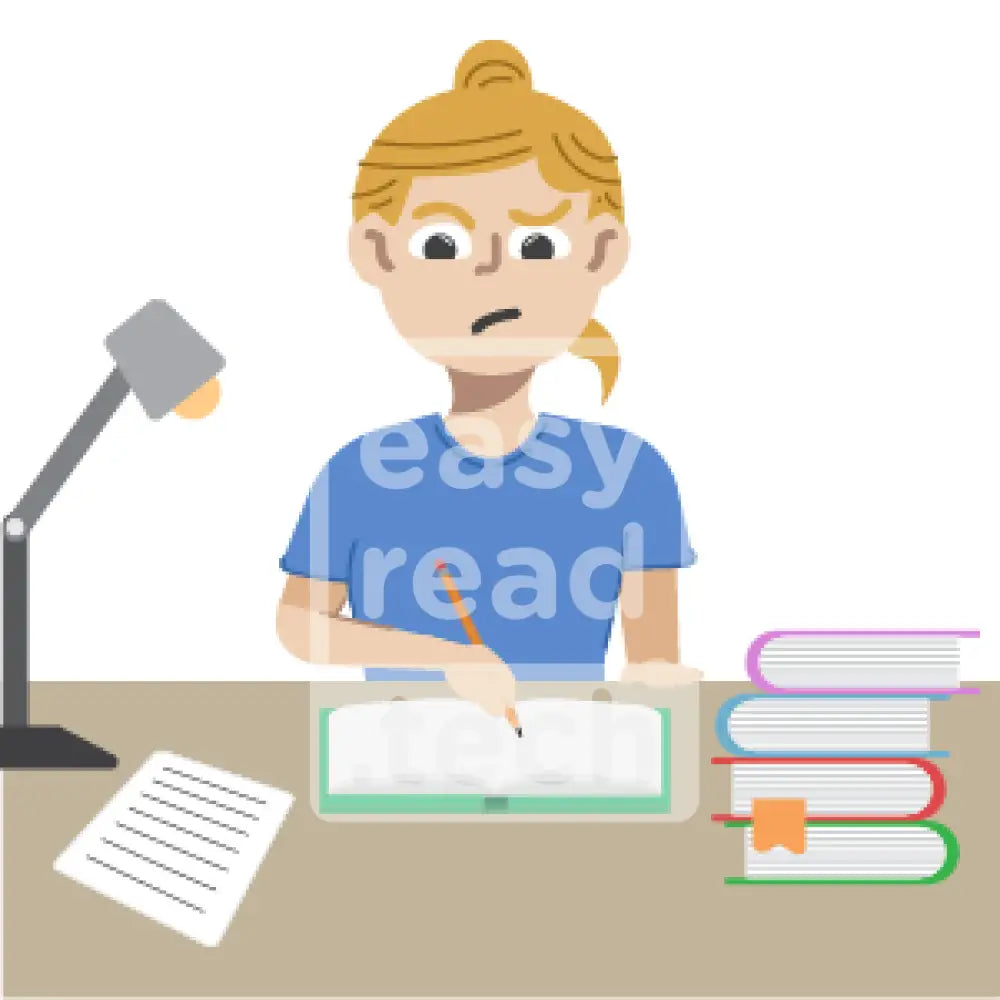 Girl Doing Homework