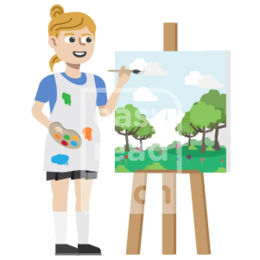 Girl Painting