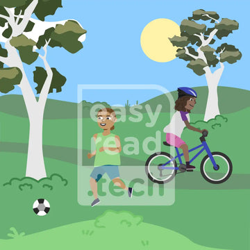 Kids Playing In Park