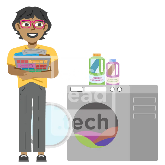 Man Doing Laundry