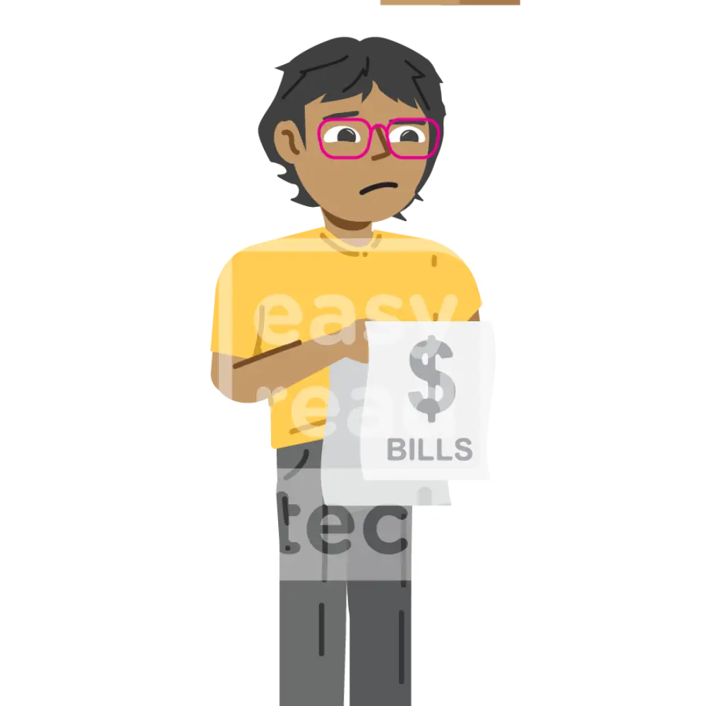 Man Paying Bills