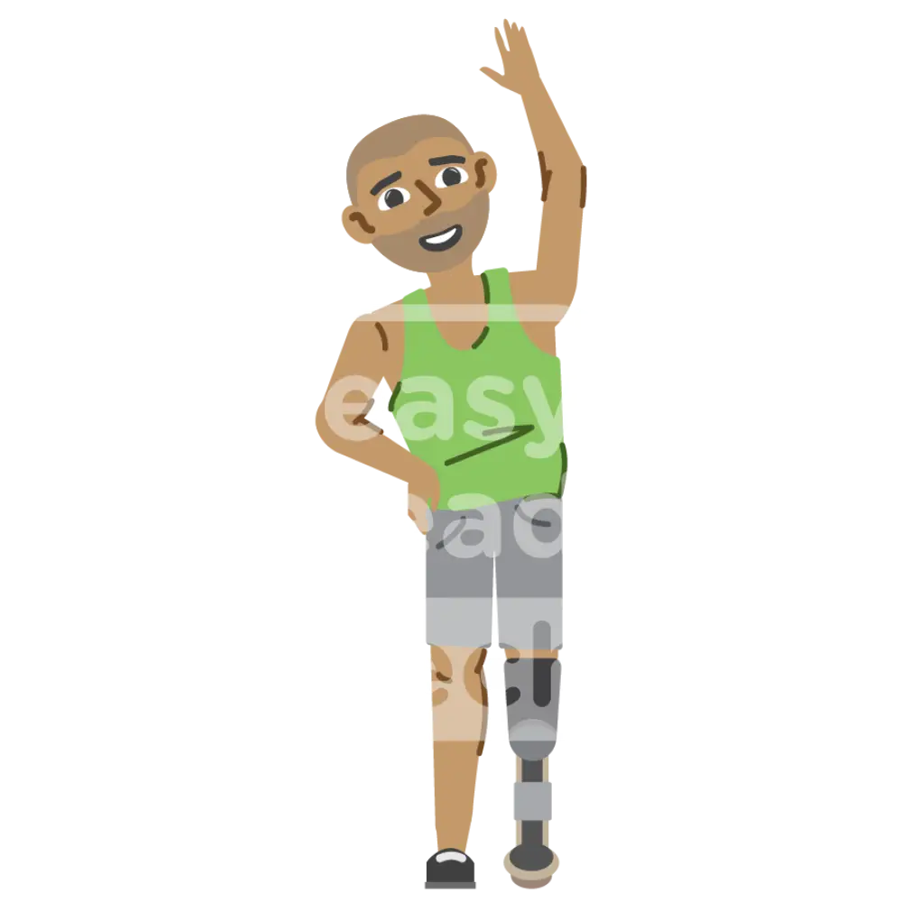Man Stretching