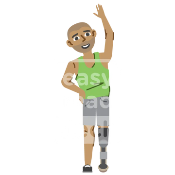 Man Stretching