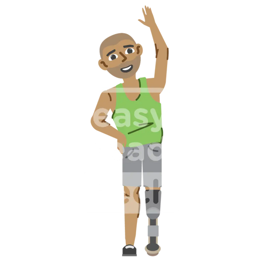 Man Stretching