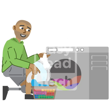 Man Washing Clothes