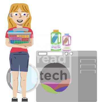 Woman Doing Laundry