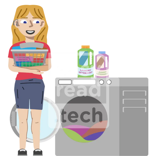 Woman Doing Laundry