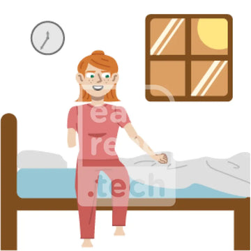 Woman Getting Out Of Bed