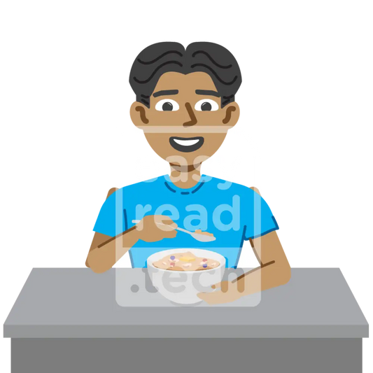 Boy Eating Cereal