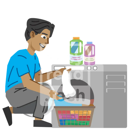 Boy Washing Clothes