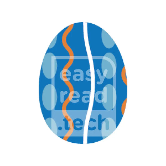 Blue Easter Egg