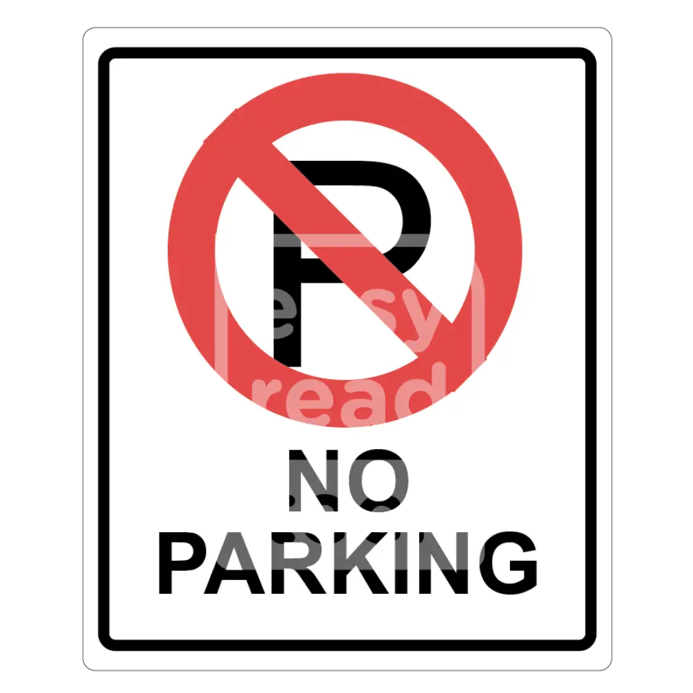 No Parking Sign