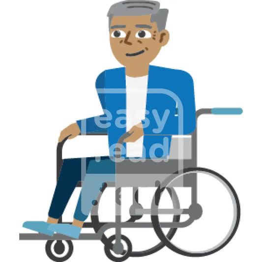 Image of senior person on wheelchair - [store]