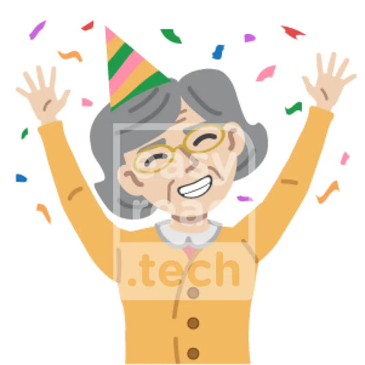 Senior Woman Celebrating