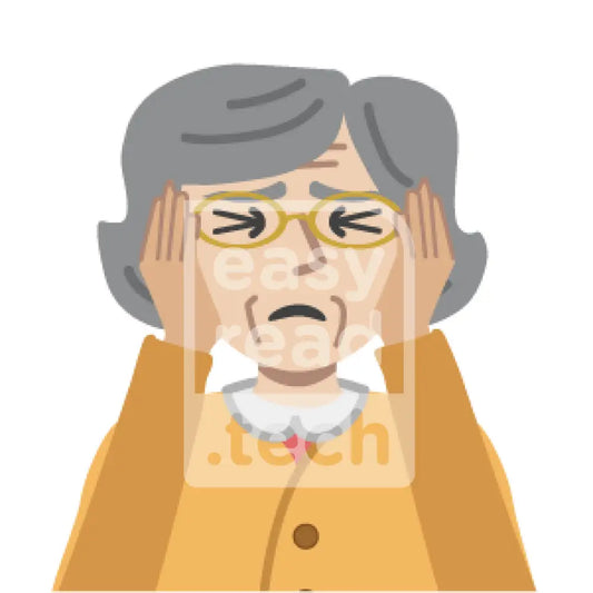 Senior Woman Covering Her Ears