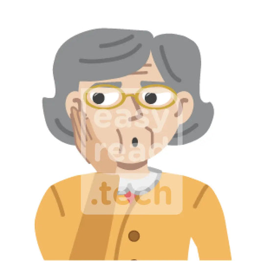 Senior Woman Looking Bored