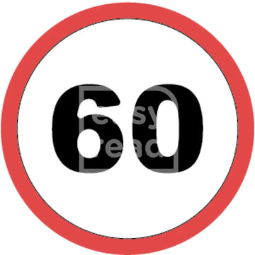 Speed Limit 60 Sign