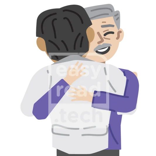 Two Men Hugging