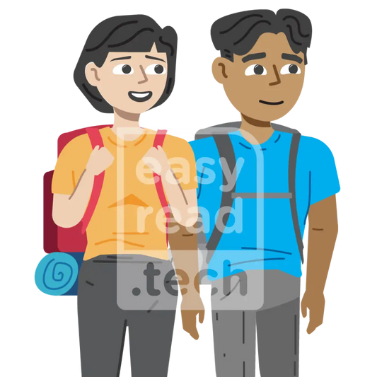 Two Young Friends Travelling
