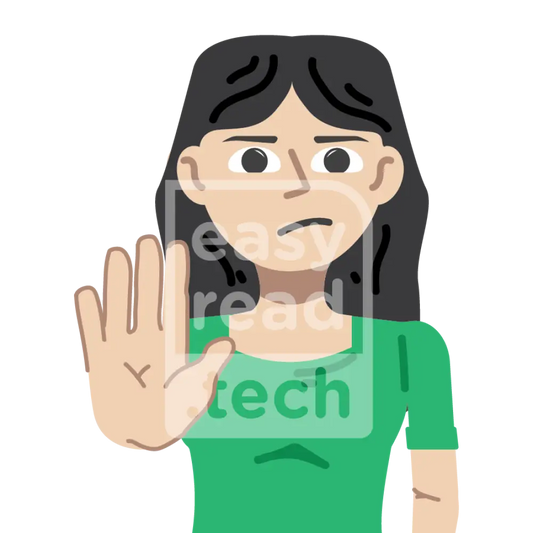 Woman Saying Stop