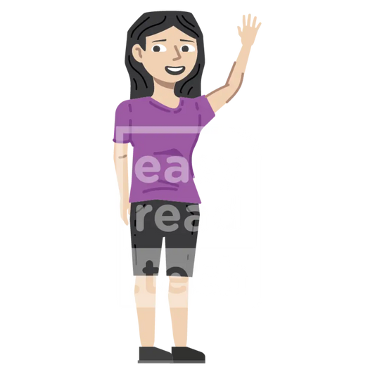 Woman Waving