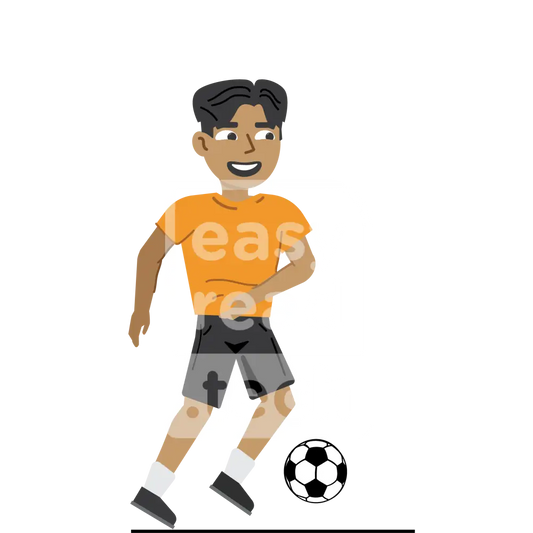 Boy Playing Soccer